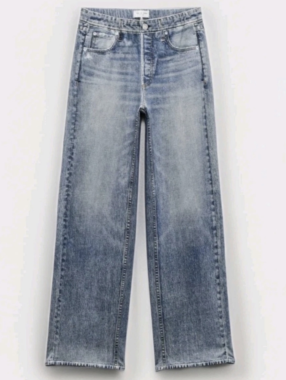 Rag & Bone Miramar Cotton Terry Sweatpant Jeans Scarlet Women's Size Large - Picture 5 of 16